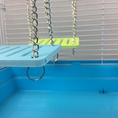 Cute Parrot Hamster Small Swing Shake Suspension Toy Hanging Bed Pet Products Entertainment Eexercise Toys