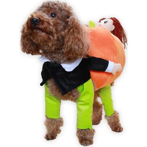 Funny Pet Costume Pumpkin Cosplay Suit For Cats Halloween Christmas Clothes For Dogs Party Dressing Up Dog Clothing Cat Apparel