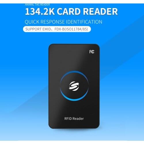 W81 USB Animal ID Reader Handheld Dog Chip Reader 134.2KHz Animal Tags Reader Supports EMID FDX-B Format Tags with B-uzzer