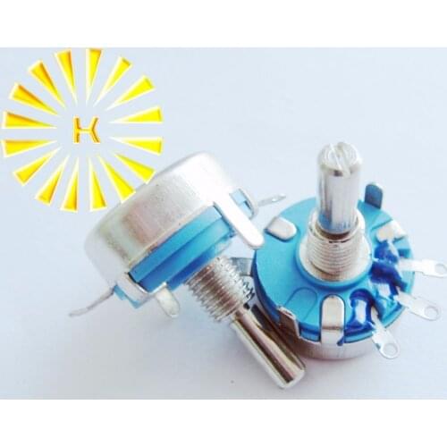 WH5-1A 2.2K 3.3K 4.7K 5.6K 6.8K 10K 22K 33K 47K 56K 68K 100K 220K 1M 2.2M 1W Single Carbon Film Potentiometer Pot x 100PCS