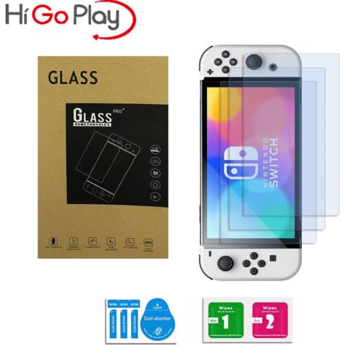 Tempered Glass Screen Protector for Nintendo Switch OLED model 2021 3 Packs per lot
