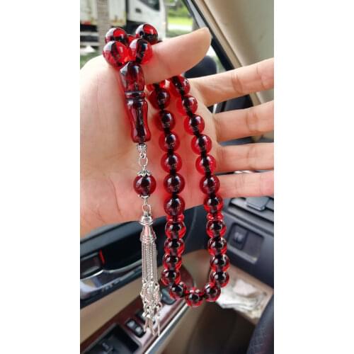 Zulfiqar Sword of Imam Ali jewelry Resin Amber Prayer Beads muslim tasbih islamic Rosary misbaha masbaha sibha subha Ramadan