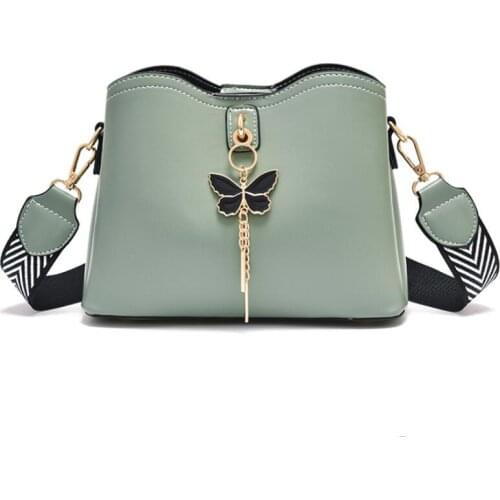 PU leather Female Bag 2021 Autumn New Trend Fashion Small Square Bag candy Color All-match Shoulder Bag Womens Messenger Bags