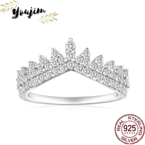 New style zircon 925 silver crown ring luxury, elegant and popular Monaco exquisite jewelry Women gifts