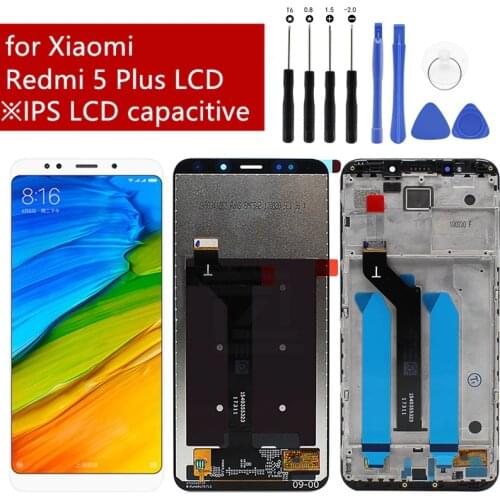 For Xiaomi Redmi 5 Plus LCD Display Touch Screen with Frame Digitizer Assembly for Xiaomi Redmi 5plus Repair Spare Parts