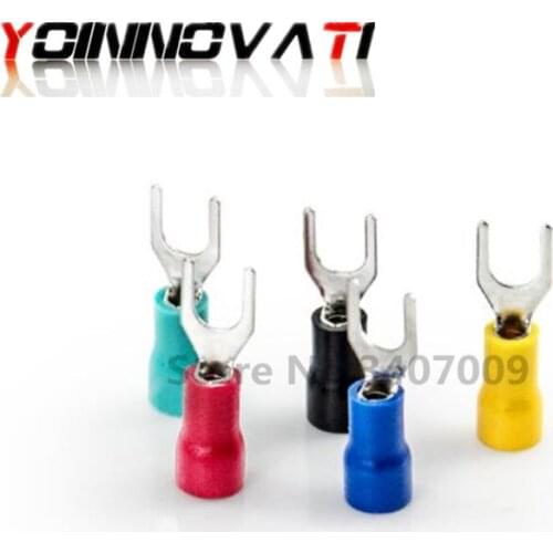 1000pcs SV1.25-3 Furcate Terminal Cable Wire Connector Insulated Wiring Terminals electrical Lug crimp terminal