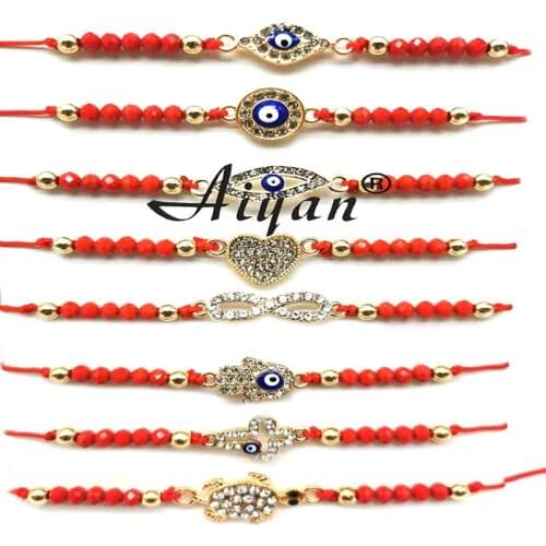 12 Pieces Beach Series Mens Or Womens Style Eye Alloy With Crystal Lovers Bracelet And Anklet To Represent Love And Friendship