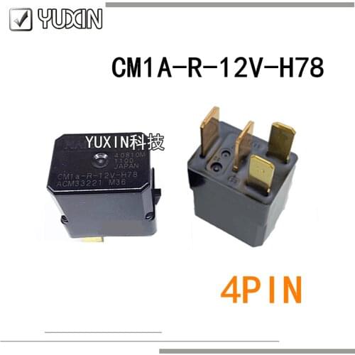 2PCS/LOT 100%Original&New Relay CM1a-R-12V-H78 12V CM1a R 12V H78 CM1aR12VH78 DC12V 12VDC 4PIN 35A
