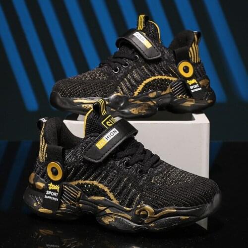 2021 Childrens Sports Shoes Casual Boys Sneakers Non-slip Lightweight Kids Shoes Children Shoes for Boys Mesh Breathable Shoes