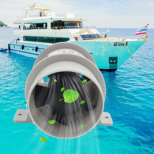 3" In-Line Boat Air Blower Marine Bilge/Engine/Galley Ventilation 5-Fan 12V 145CFM Quiet For RV Yacht Boat Accessories Marine