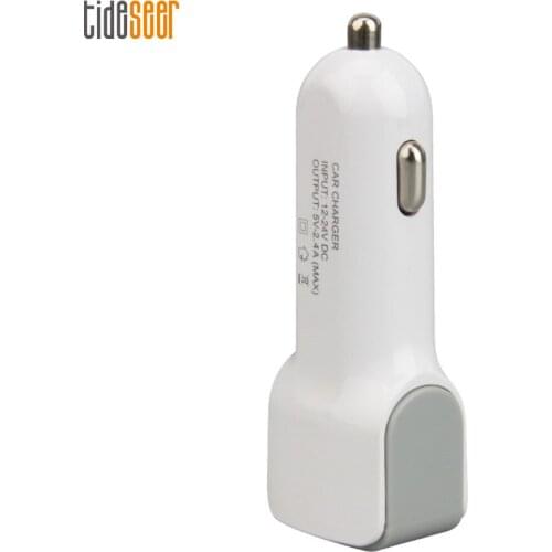 Car Charger 5V 2.4A Dual USB Fast Chargers with LED Display Universal Mobile Phone Car-Charger for iPhone Xiaomi Huawei 300pcs
