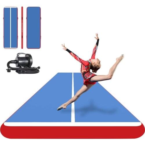 Free Shipping 8*2m Inflatable Tumble Track Trampoline Air Track Gymnastics Inflatable Air Mat Trampoline Mat Free a Pump