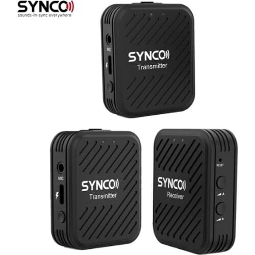 SYNCO G1 G1A1 G1A2 Wireless Lavalier Microphone System for Smartphone Laptop DSLR Tablet Camcorder Recorder pk comica