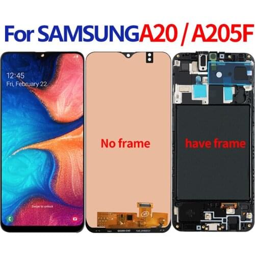 Suitable for Samsung A20 LCD touch screen digitizer assembly Samsung Galaxy A20 A205G/DS A205F/DS A205GN/DS LCD monitor original