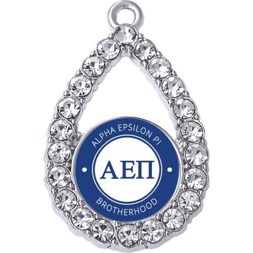 Double Nose Poster Greek Letters Brotherhood Alpha Epsilon Phi Charm Pendant Sorority Fraternity Jewelry For Bangles Necklace