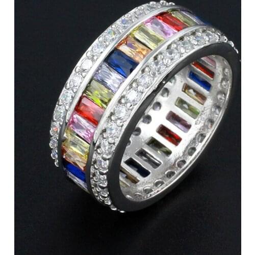 Hermosa Colorful LOVE GIFT Rings Size 6 7 8 9 10 Party Womens Lady Hot Jewelry HS0133R