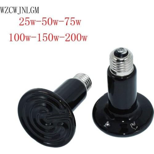 1 pcs Ceramic heating lamp Chick Tortoises Lizard Spider Pet heat lamp Hedgehog Reptile heater 25W-200W Poultry supplies