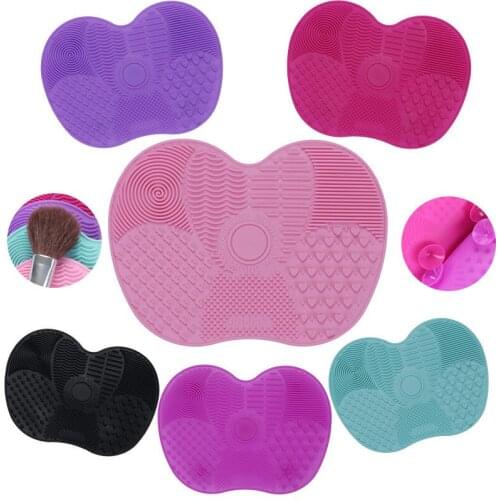 Cosmetic Cleaner Mat Silicone Makeup Brush Portable Cleaner Pad Washing Tool for Makeup Brushes JDH88