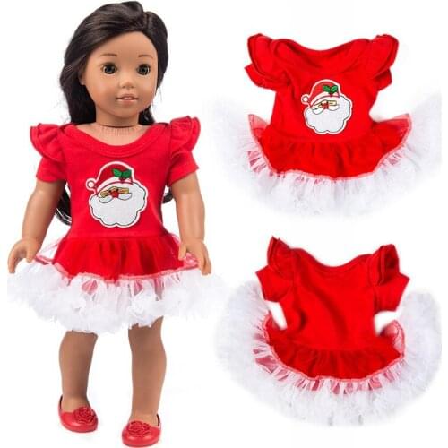 Doll clothes for 17 inch 43cm baby new born doll Pink dress clothes for 18 inch girl doll dress dropshipping 148