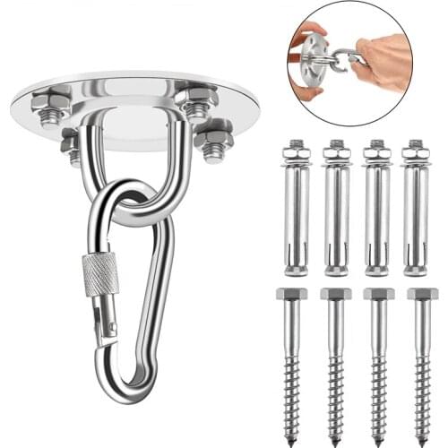 Fashion Stainless Steel U-shaped Hammock Ceiling Hook Leisure Sofa Sandbags Fixed Buckle Hanger