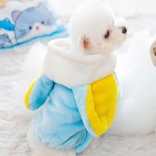 Halloween Puppy Cartoon Elephant Pattern Dog Soft Flannel Hoodie Cat Warm Pet Cosplay Clothes