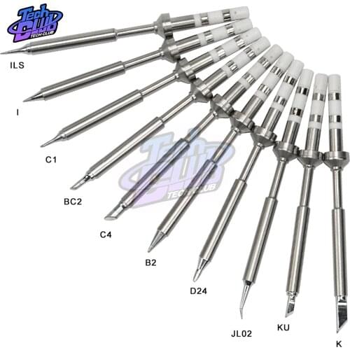 TS100 Soldering Iron tips Lead Free Replacement Various Models of Tip Electric Soldering Iron Tip K KU I D24 BC2 C4 C1 BC3