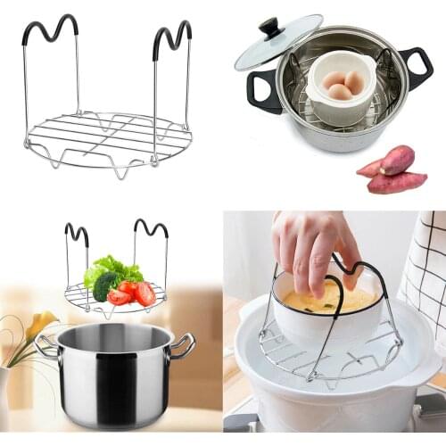 2019 New Stainless Steel Steamer Basket Rack Trivet Instant Pot Pressure Cooker Accessory