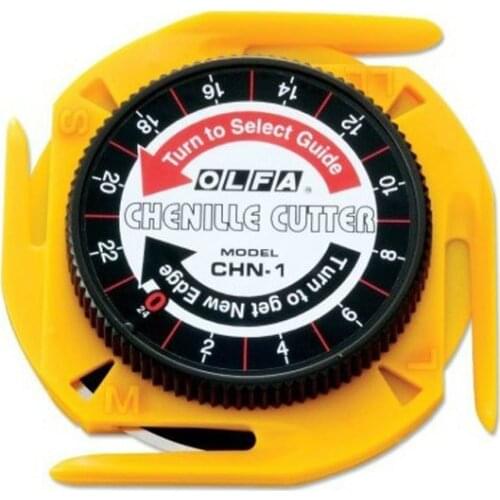 OLFA CHN-1 Multipurpose 60mm Rotary Chenille Cutter Knife with Pouch