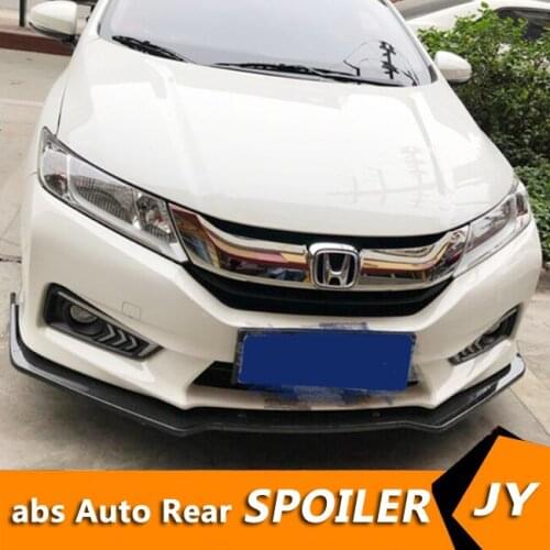 For Honda City Front shovel Body kit spoiler 2015-2017 City ABS Rear lip rear spoiler front Bumper Diffuser Protector