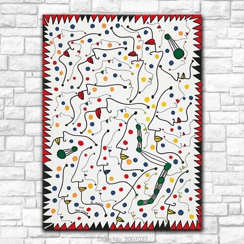 Hand Painted Oil Painting Wall Art Yayoi Kusama Women Canvas Oil Painting Wall Pictures For Living Room Home Decor