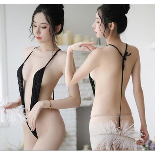Seduce Beauty Vertical Sling Swimsuit Bunny Dress Sexy Lingerie Girl Q310