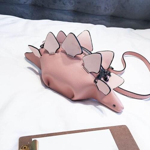 Women Dinosaur Shape Cross Body Bag Girl PU Leather Handbag Purse Best Sale-WT