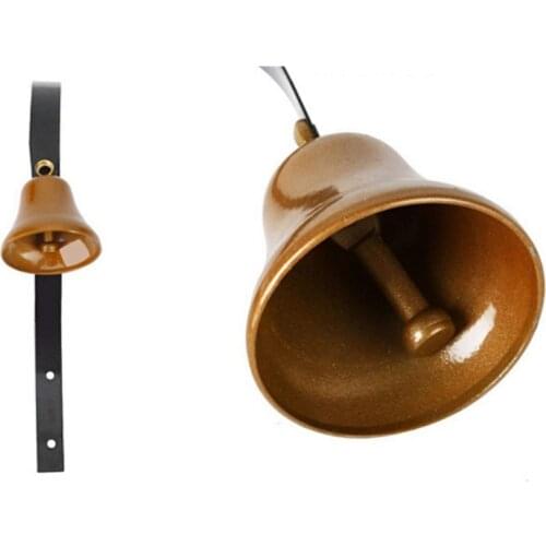 Thick Wall Durable Dog Doorbell Pet Metal Training Bell With Screws Easy To Install Optimized Sound Dog Doorbell Toys