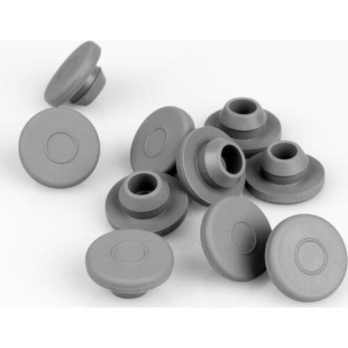 100pcs/lot 13 / 20mm Medical Butyl Rubber Stopper for Vials Grey Color Rubber Sealing Injection Vials Stopper Rubber Caps