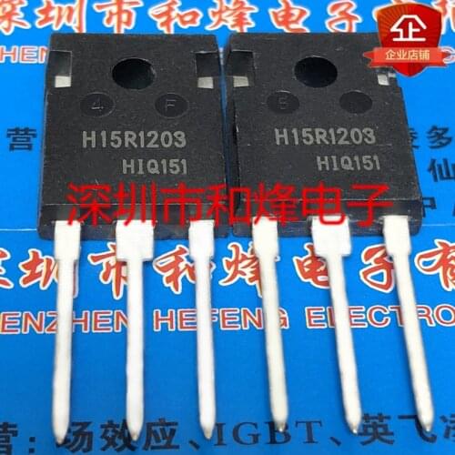 10PCS IHW15N120R3 H15R1203 TO-247 1200V 15A 100% New&original