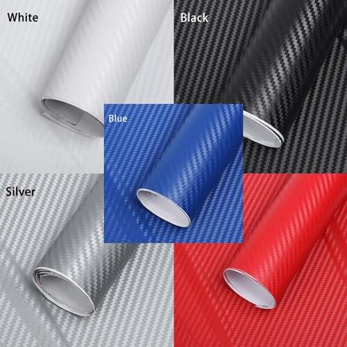 127*30CM 3D Carbon Fiber Vinyl Car Wrapping Foil Carbon Fiber Car Decoration Sticker Many Color Option Car Styling Decoration