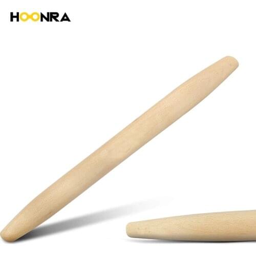 HOONRA 20 Inch Wooden Rolling Pin Fondant Cake Dough Roller Non-Stick Cooking Tool Gadgets Pasta Dumpling Skin Maker