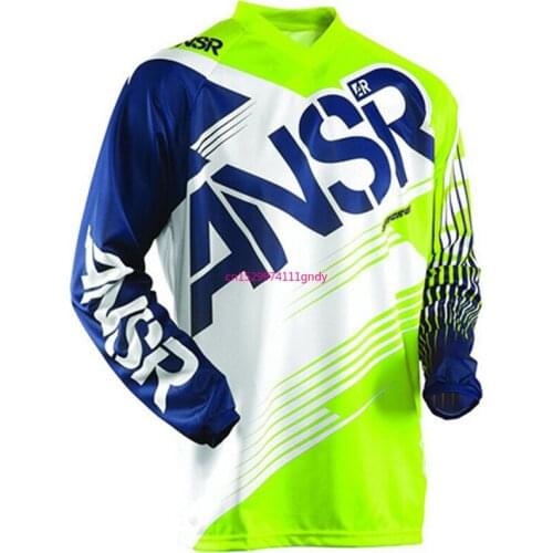 2018 ansr bike mtb fast dry moto gp shirt race downhill motocross ride cycle wear tshirt bmx long sleeve xxxl jersey