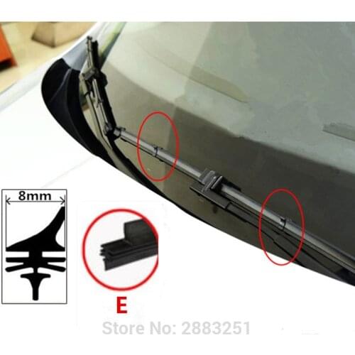 Free shipping universal type Automobiles Windscreen Wipers Refill(Rubber strip) for BMW Benz AUDI MAZDA FORD kia car accessories