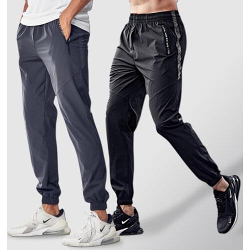 Running Sports Male Men Sweatpants Training Pants Gym Fitness Jogging Sportpants Breathable Absorb Sweat Quick Dry Trousers