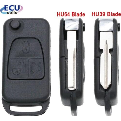 For Benz Key Shell 3 Button Auto Car Key Cover Case Fob Uncut Blade Key for Mercedes SLK E113 A C E S W168 W202 W203