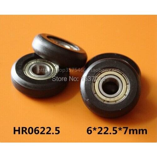 Diameter arc wrap glue plastic bearings inline 696zz diameter 6mm 6*22.5*7 injection mobile door pulley