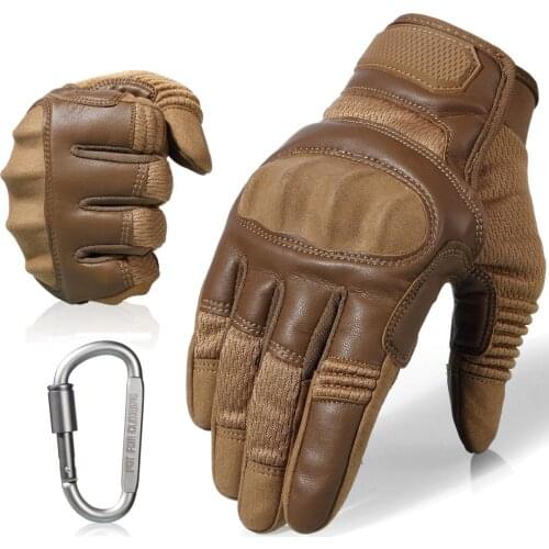 Touchscreen PU Leather Motorcycle Full Finger Gloves Protective Gear Racing Pit Bike Riding Motorbike Moto Motocross Enduro 2021