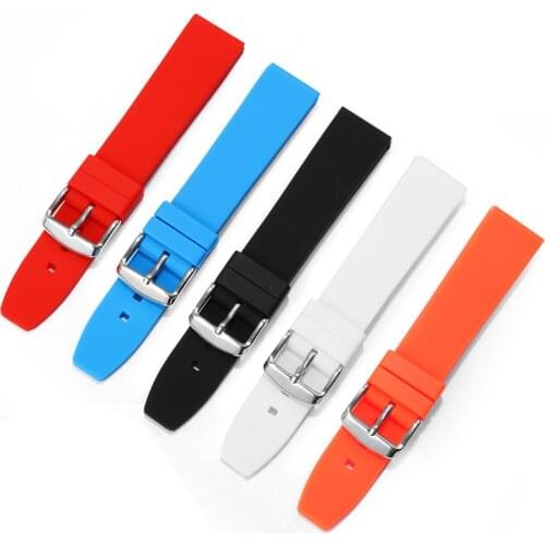 CICIDD Soft Silicone Watchband Replacement DW Tissot Seiko 18mm 20mm 22mm Rubber Strap Mens And Womens Bracelet