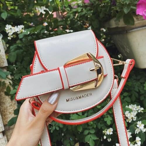 Solid color Mini Tote Saddle bag 2021 Summer New High-quality PU Leather Womens Designer Handbag Travel Shoulder Messenger Bag