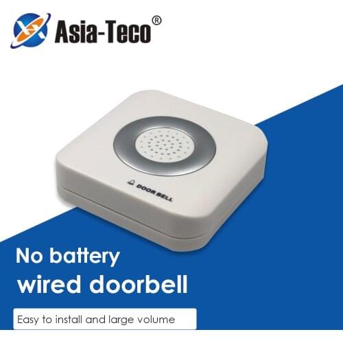 DC12V Wired Doorbell 4 Core Wire Access Control System Home Hotel External Door Bell Door Hardware Home Improvement For Security