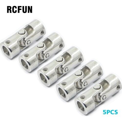 Rc 5pcs 5*8 6*8 4*3.17 mm Universal Joint Connector Model Stainless Steel Metal Cardan Joint Gimbal Motor Shaft combination S232