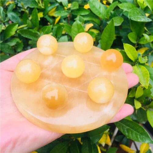 Seven star array of natural topaz Household furnishing articles Good luck town house to ward off bad luck