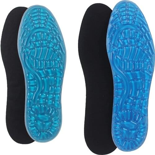 VEAMORS Silicone Gel Insoles Men&Women Sneakers Insoles Orthopedic Massaging Shoe Inserts Shock Absorption Shoe Pad Size 35-47