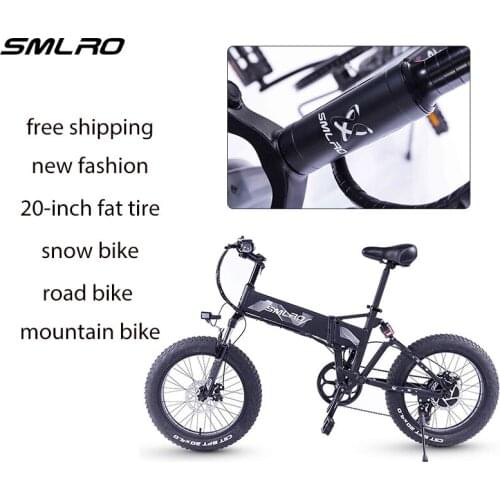 Folding Electric Snow Bike 750/1000W 4.0x20'' Fat Tire Mens Womens Ebike 48v 13Ah Electric Mountain Bicycle Beach Cruiser Bikes